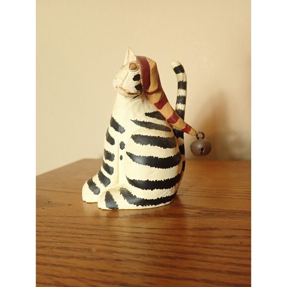 Williraye Studio Cat Sweet Treat Candy Cane Star Christmas Folk Art 2006 - Picture 1 of 7